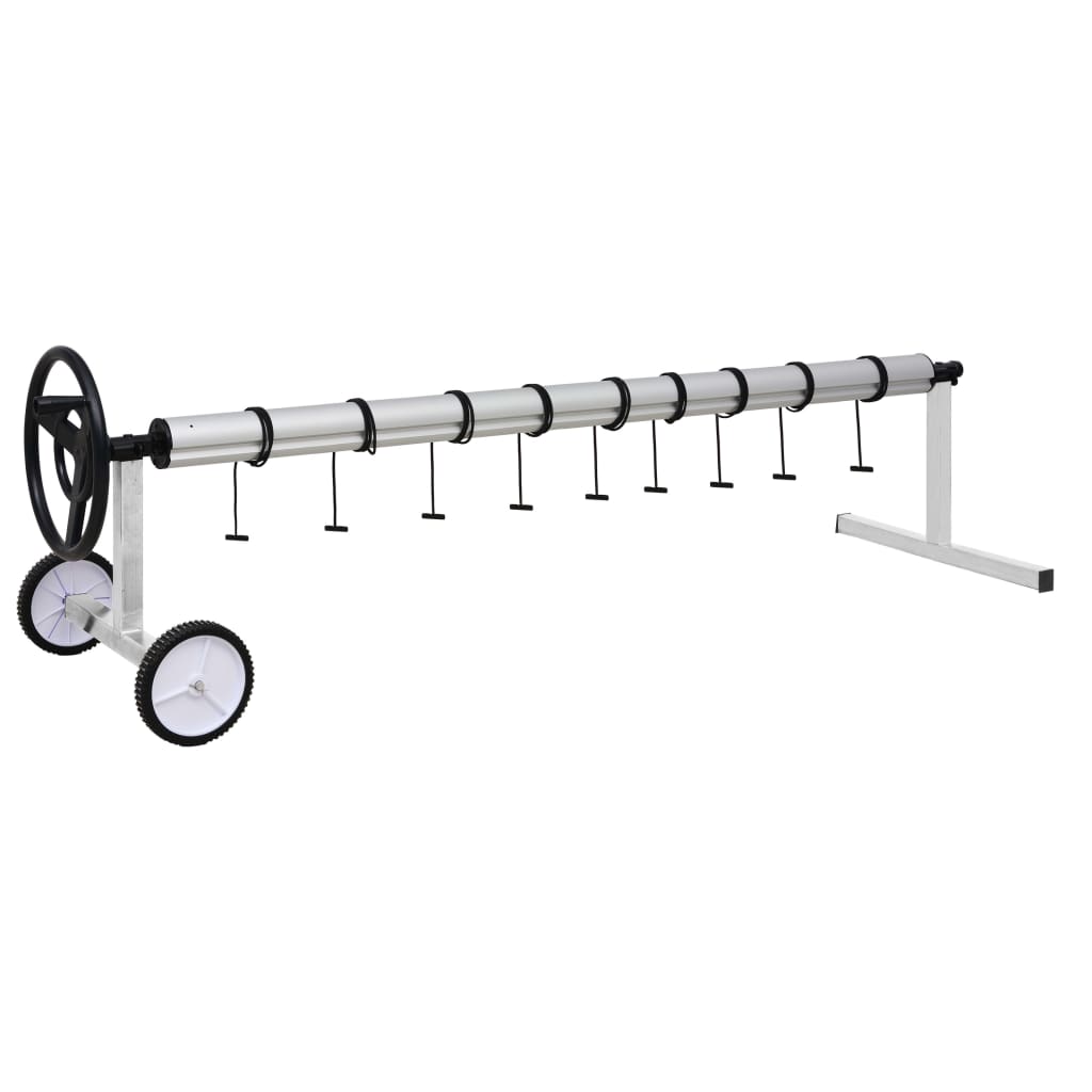Enrolador para cobertura de piscina com base em aço inoxidável