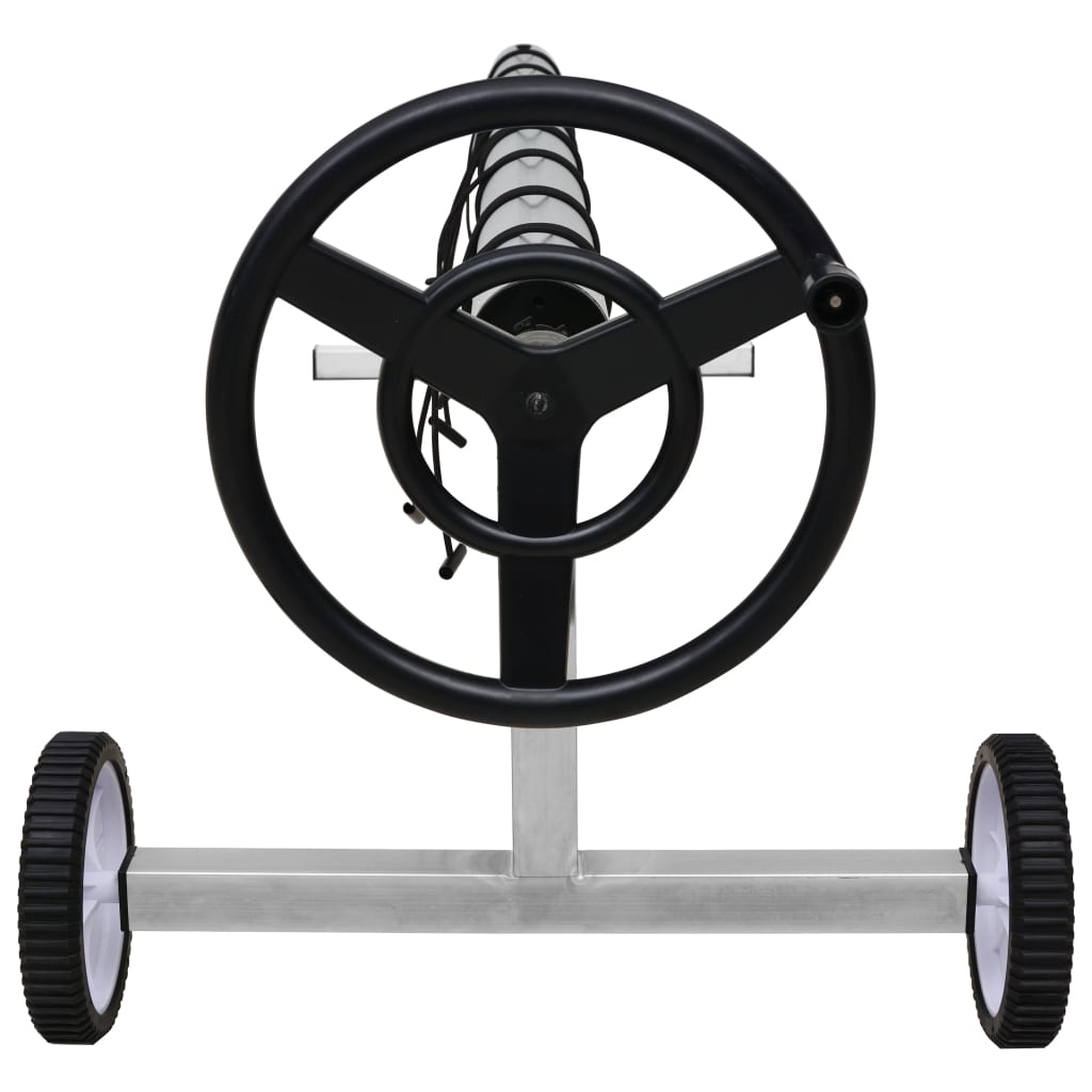 Enrolador para cobertura de piscina com base em aço inoxidável