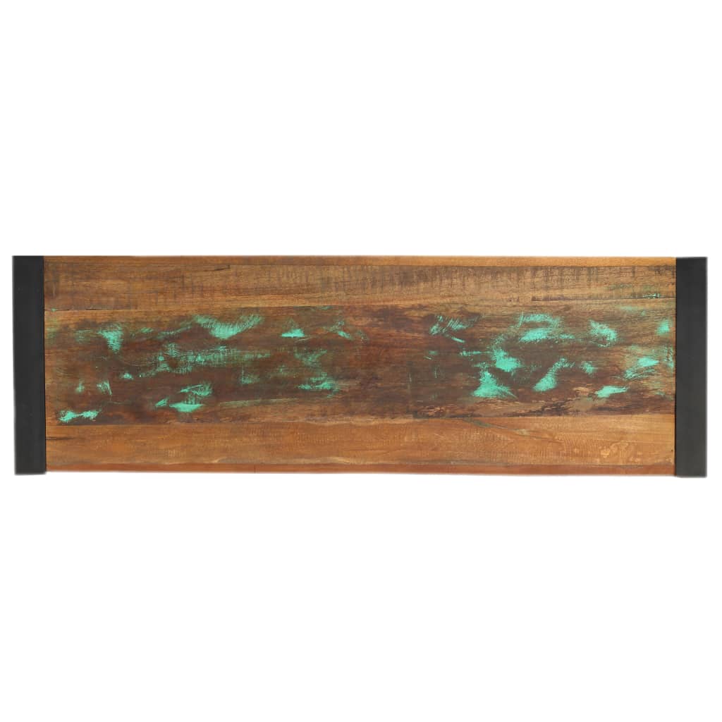 Mesa consola 150x35x76 cm madeira recuperada maciça