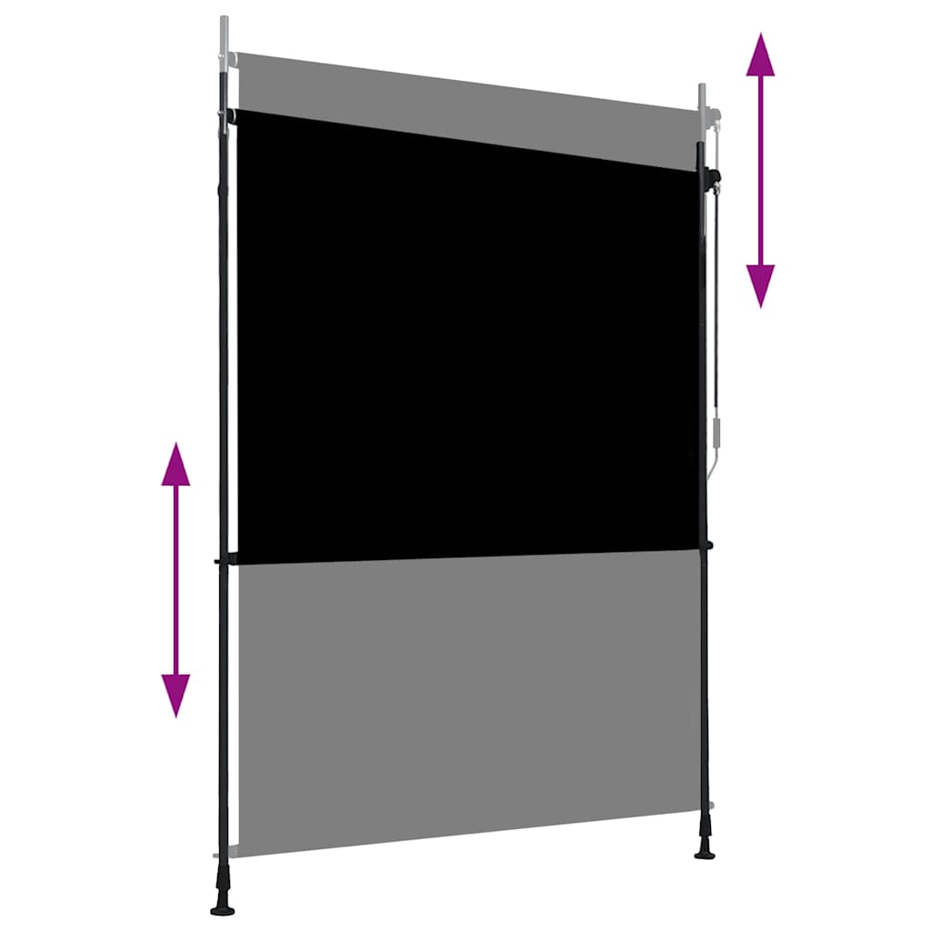 Estore de rolo para exterior 150x270 cm antracite