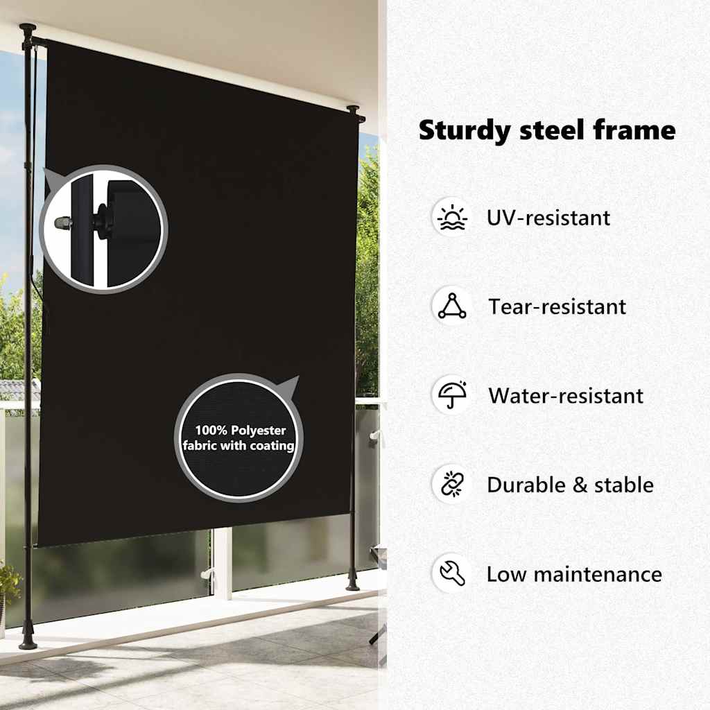 Estore de rolo para exterior 150x270 cm antracite