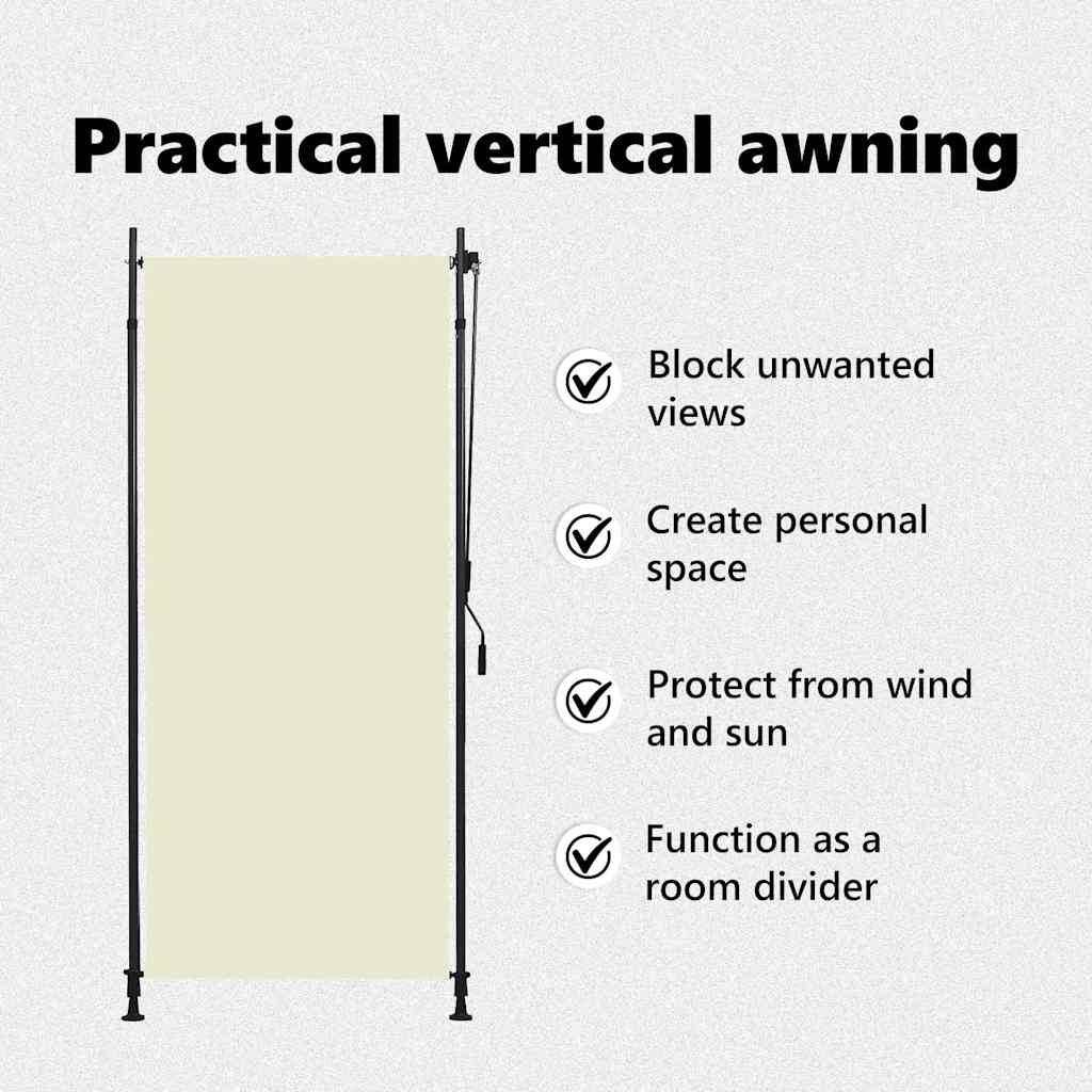 Estore de rolo para exterior 150x270 cm antracite