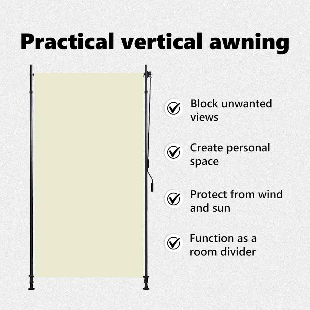 Estore de rolo para exterior 150x270 cm antracite