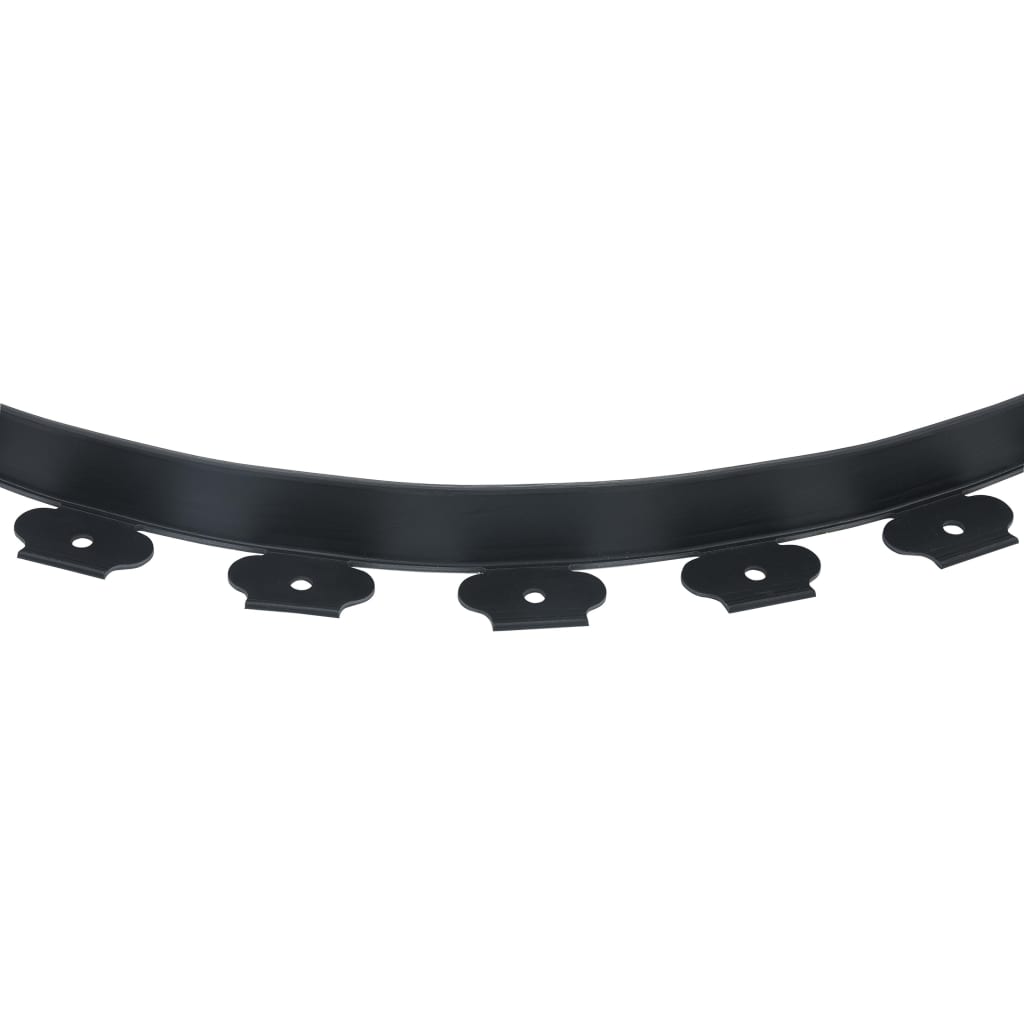 Borda de relvado flexível com 30 pinos 10 m 5 cm