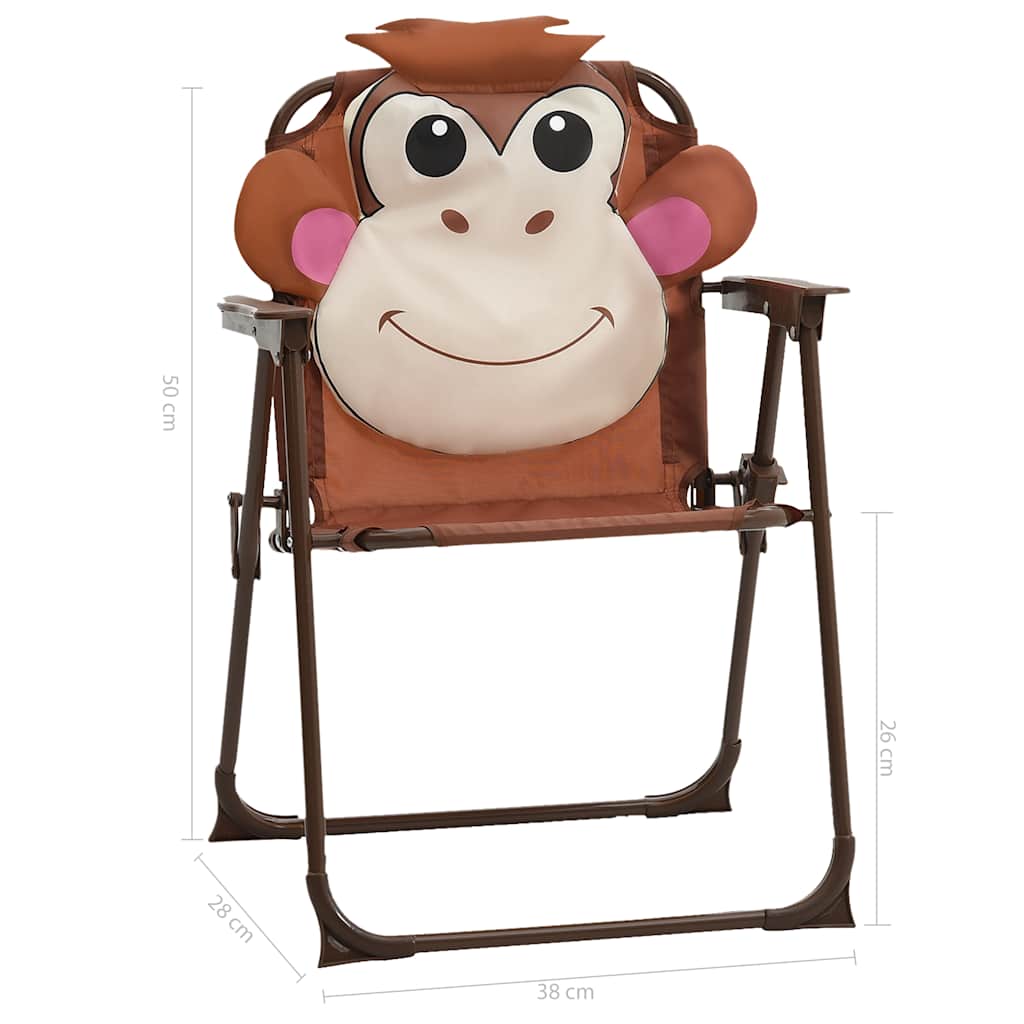 3 pcs conjunto bistrô de jardim infantil c/ guarda-sol castanho