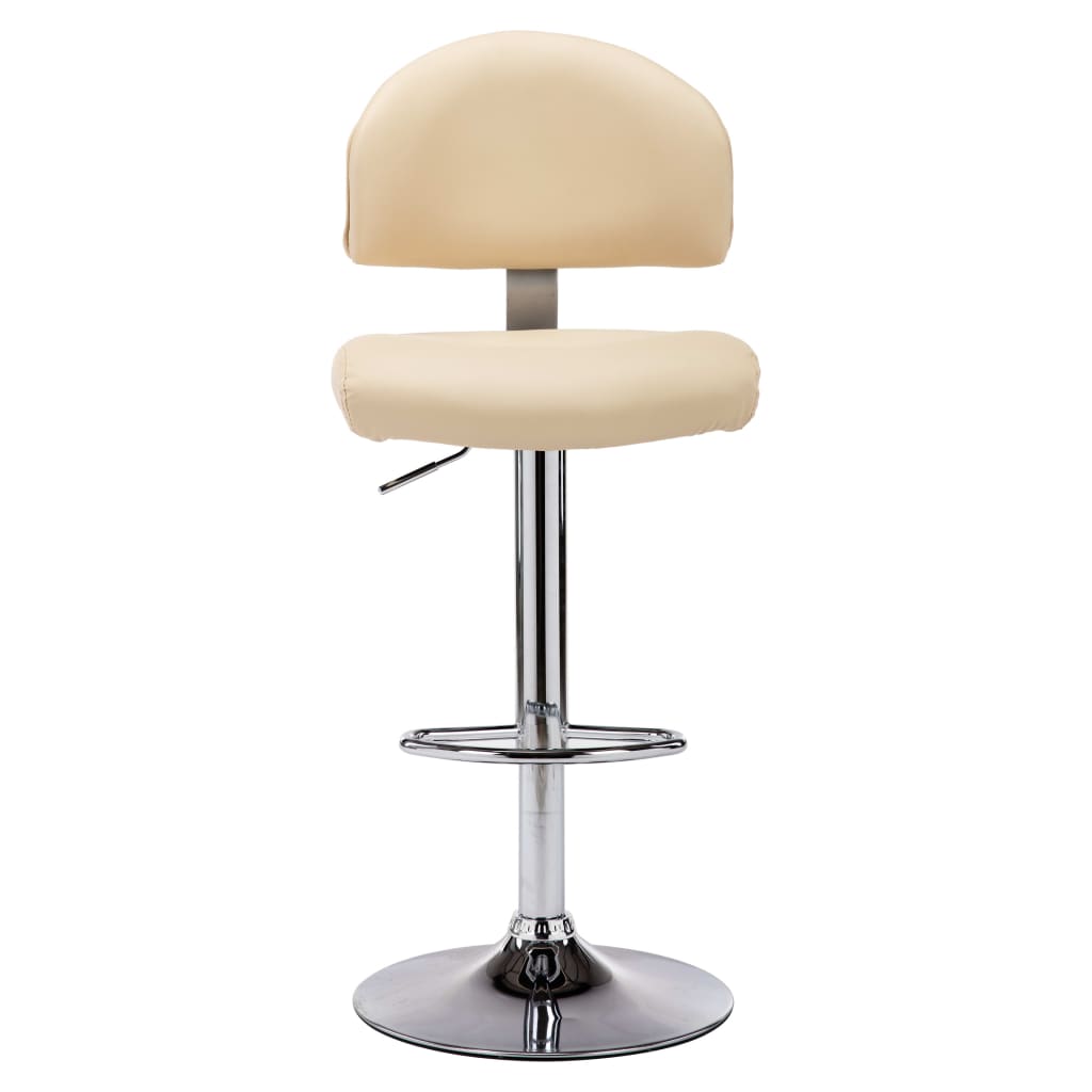 Bancos de bar 2 pcs couro artificial branco