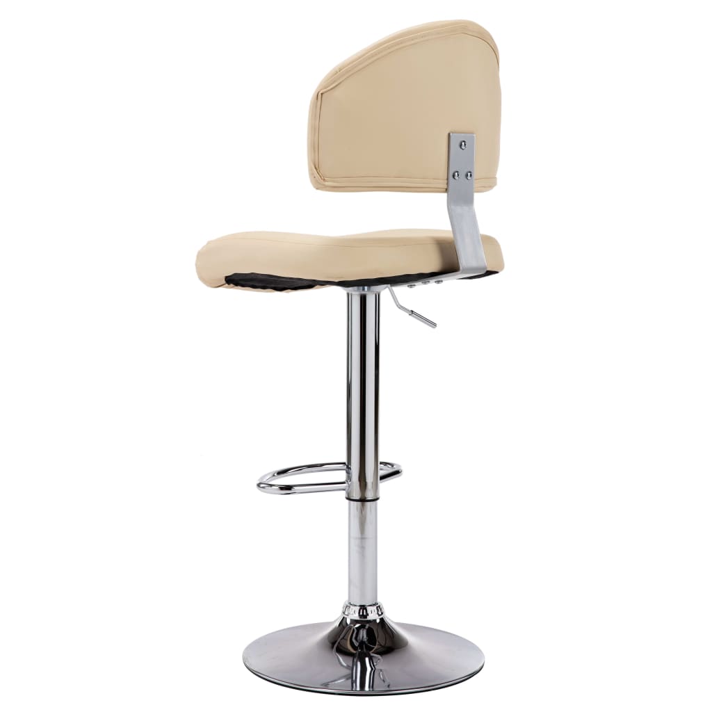 Bancos de bar 2 pcs couro artificial branco
