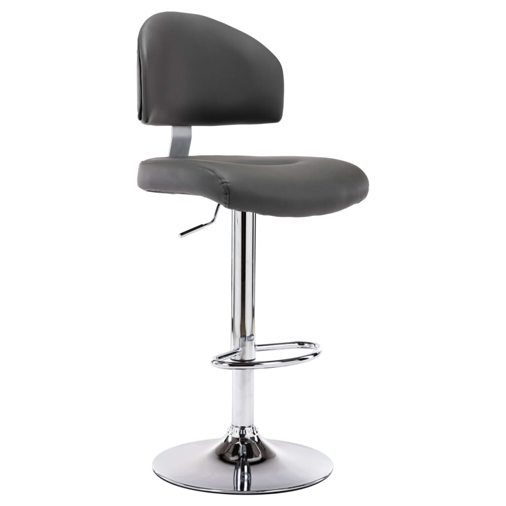 Bancos de bar 2 pcs couro artificial branco