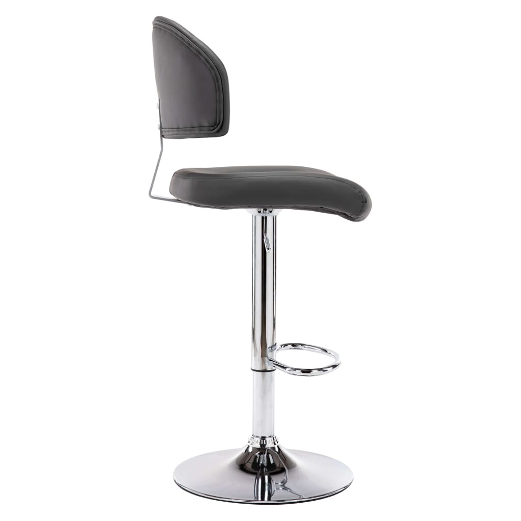 Bancos de bar 2 pcs couro artificial branco