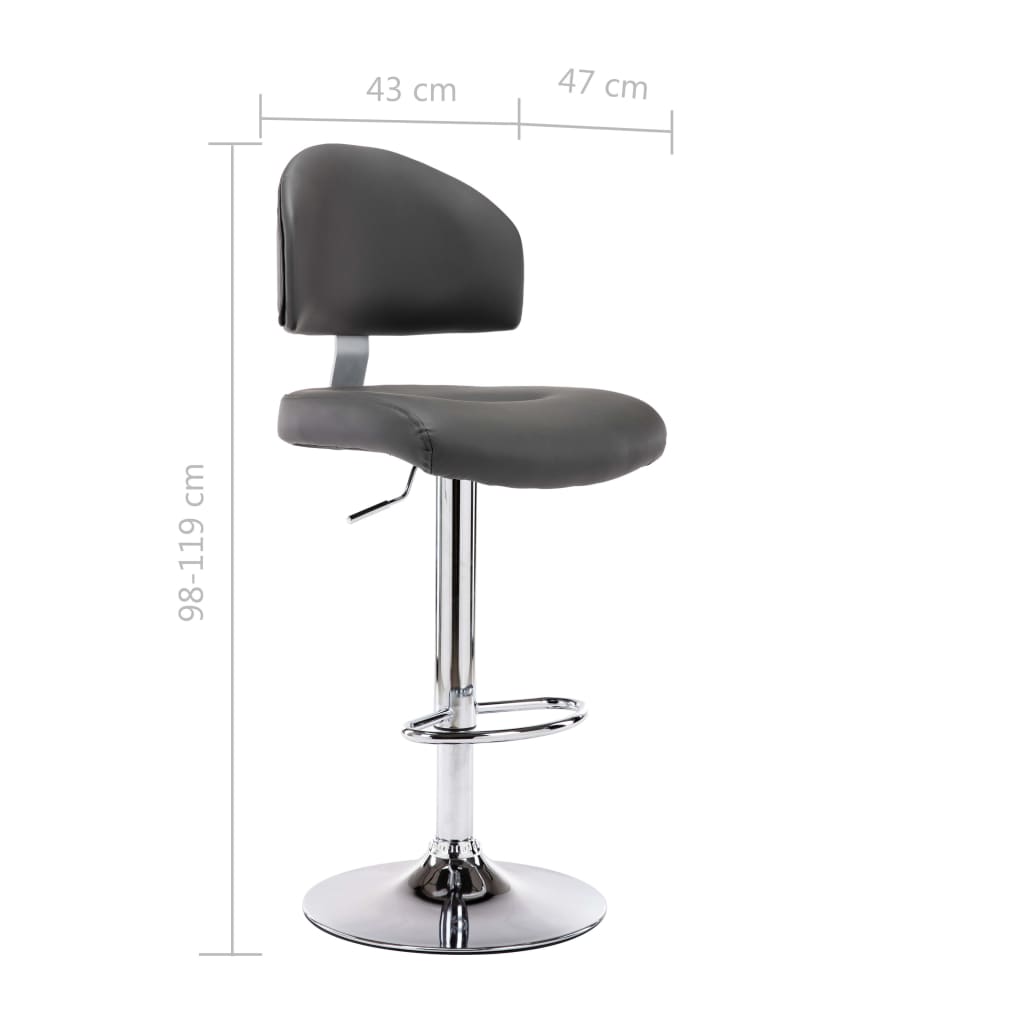 Bancos de bar 2 pcs couro artificial branco