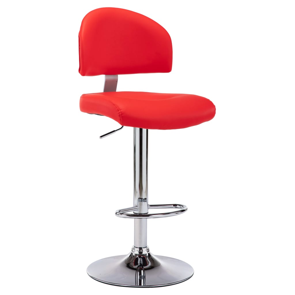 Bancos de bar 2 pcs couro artificial branco