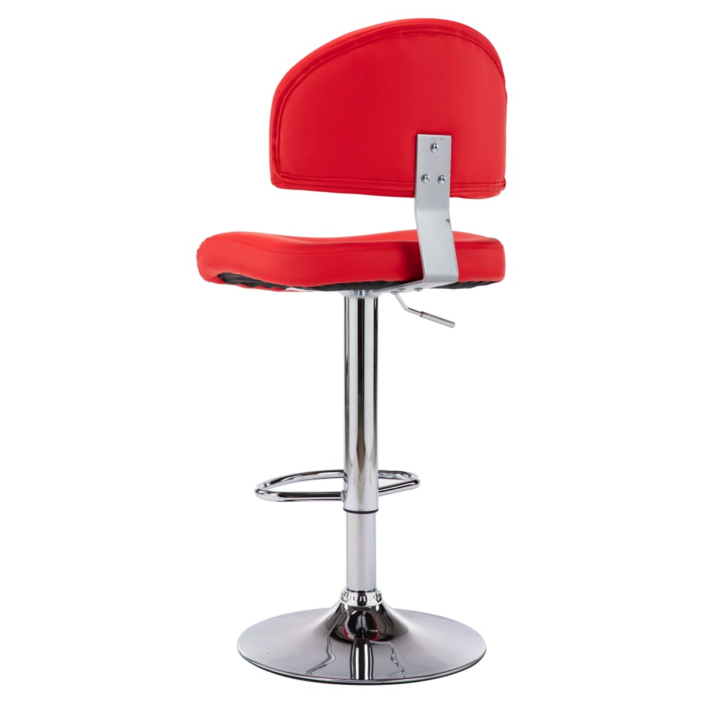 Bancos de bar 2 pcs couro artificial branco
