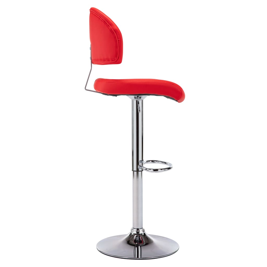 Bancos de bar 2 pcs couro artificial branco