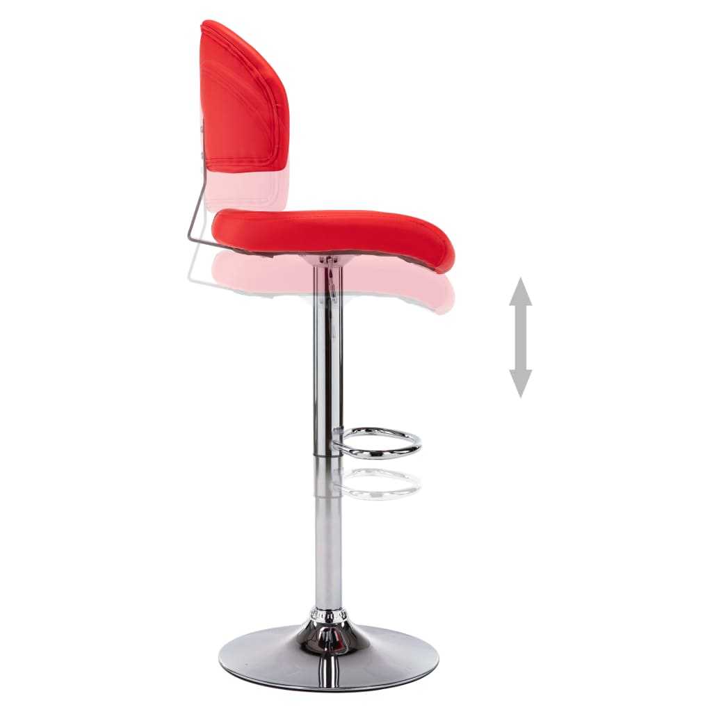 Bancos de bar 2 pcs couro artificial branco