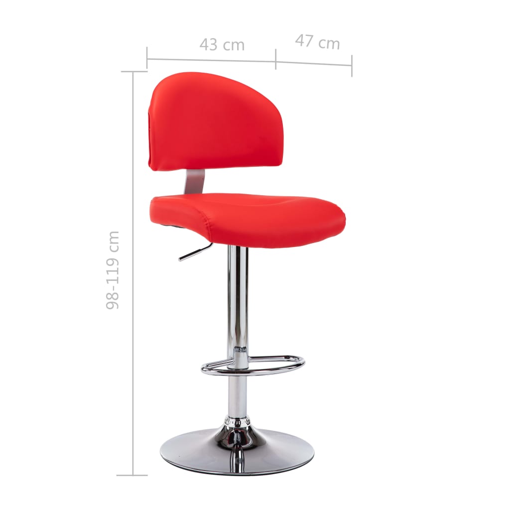 Bancos de bar 2 pcs couro artificial branco