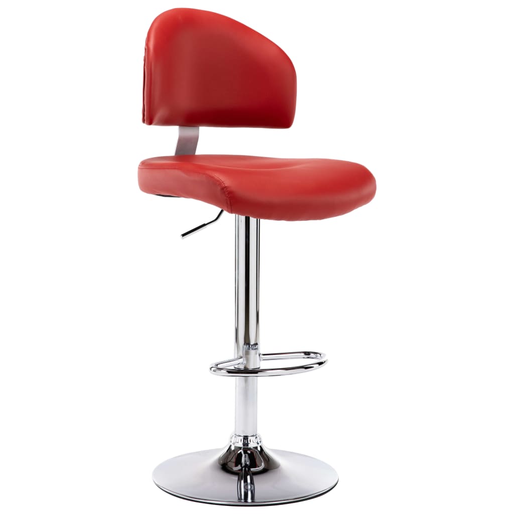 Bancos de bar 2 pcs couro artificial branco