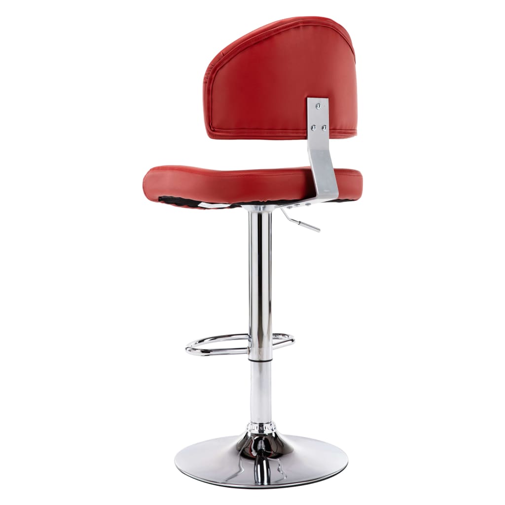 Bancos de bar 2 pcs couro artificial branco