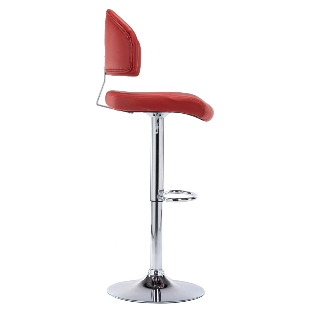Bancos de bar 2 pcs couro artificial branco
