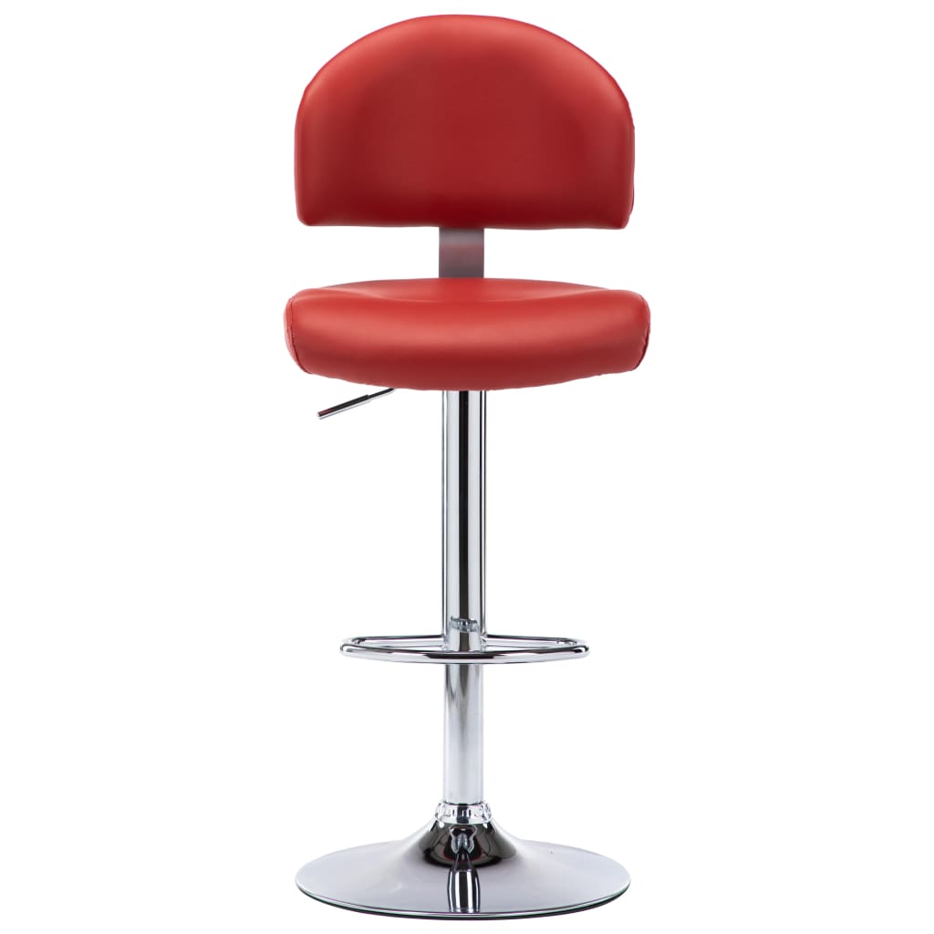 Bancos de bar 2 pcs couro artificial branco