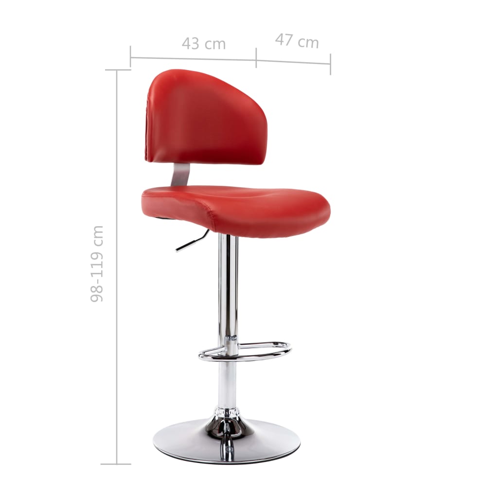 Bancos de bar 2 pcs couro artificial branco