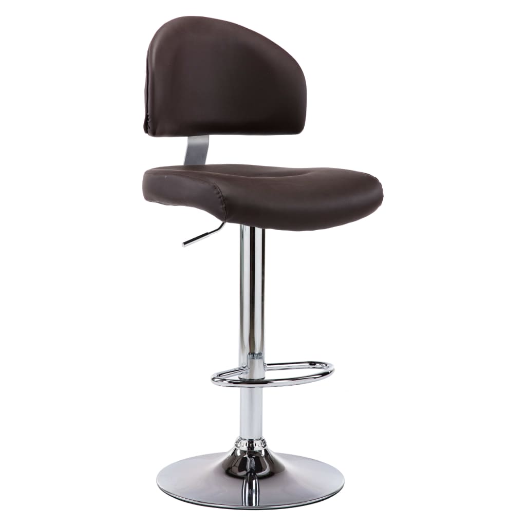Bancos de bar 2 pcs couro artificial branco