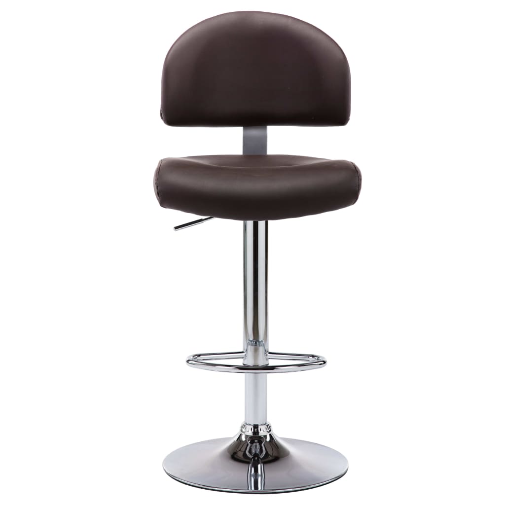 Bancos de bar 2 pcs couro artificial branco