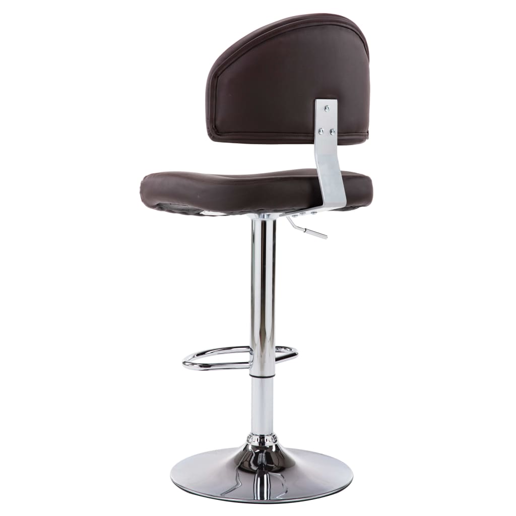 Bancos de bar 2 pcs couro artificial branco