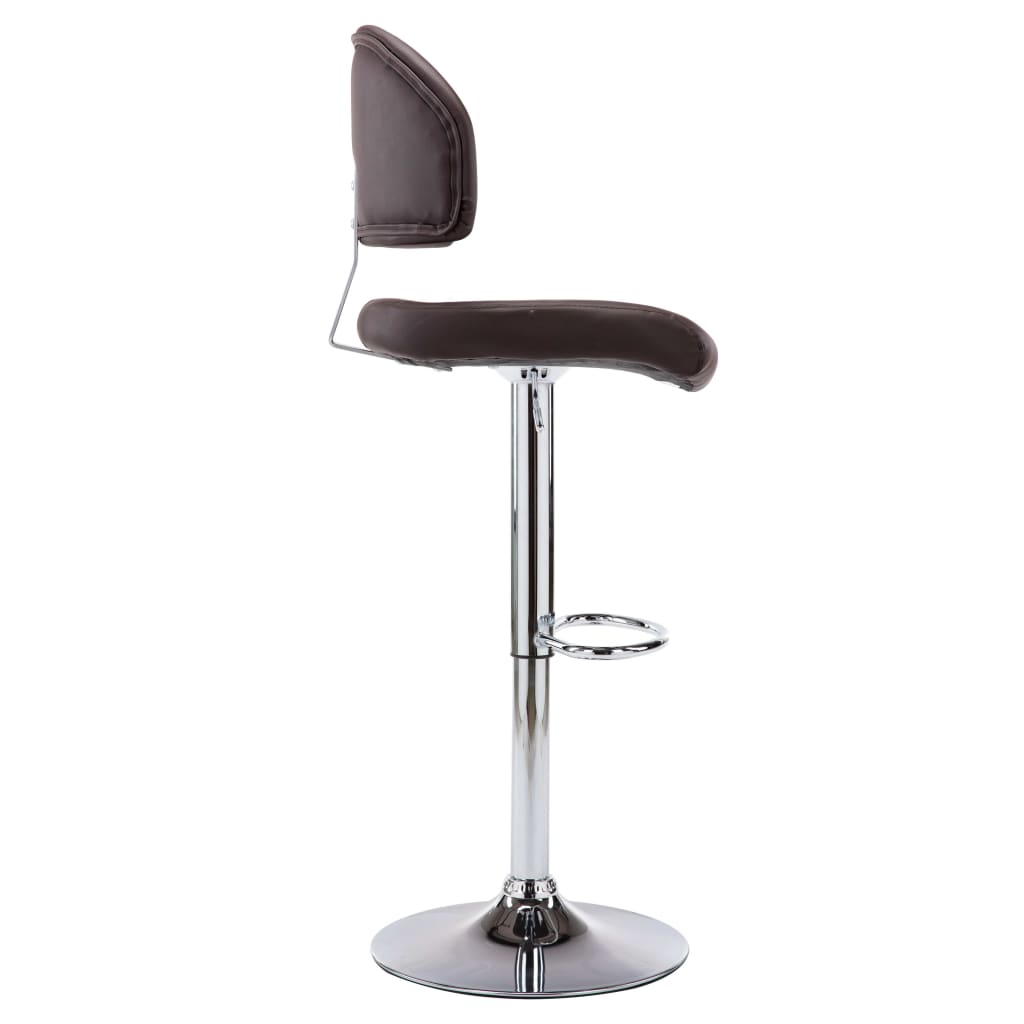 Bancos de bar 2 pcs couro artificial branco