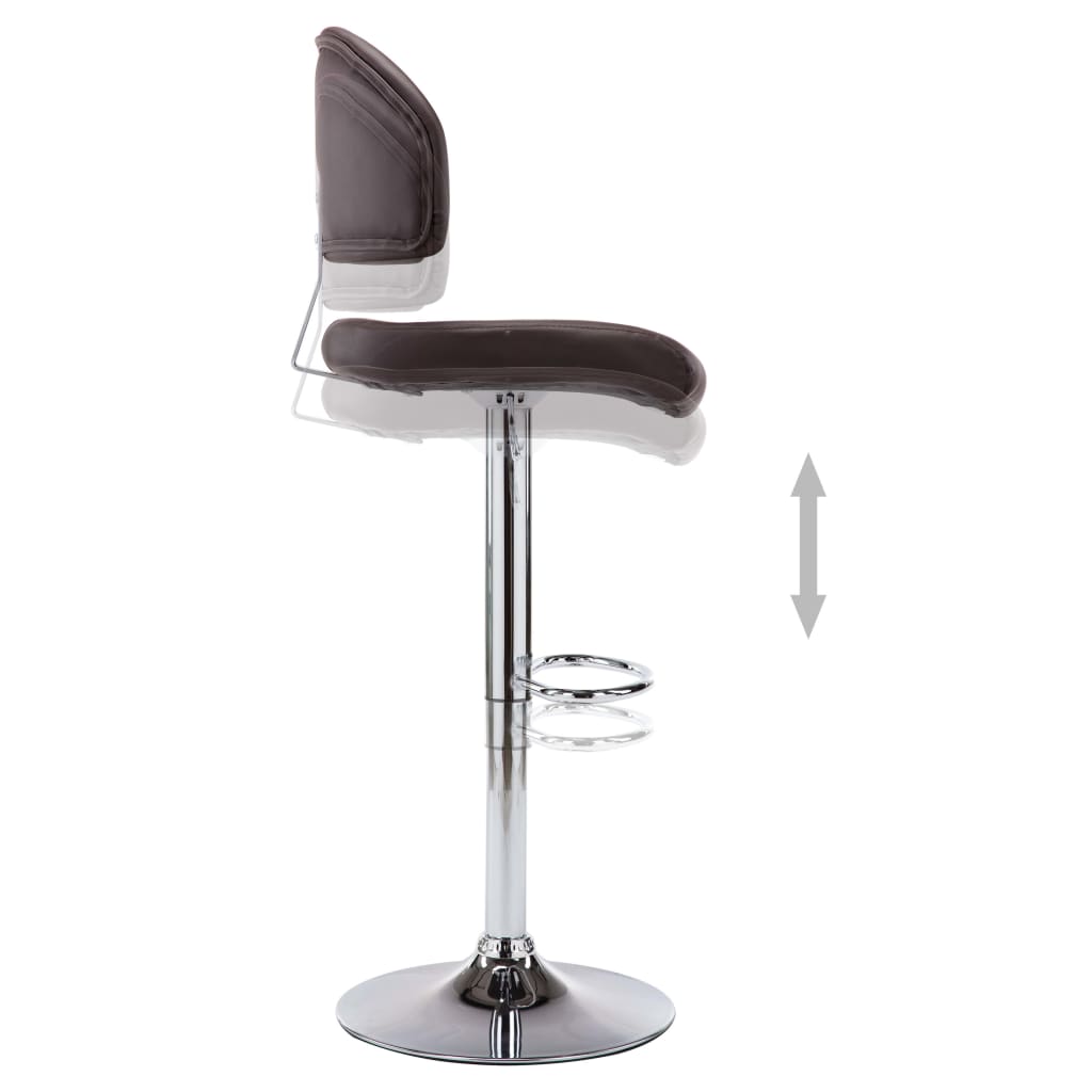 Bancos de bar 2 pcs couro artificial branco