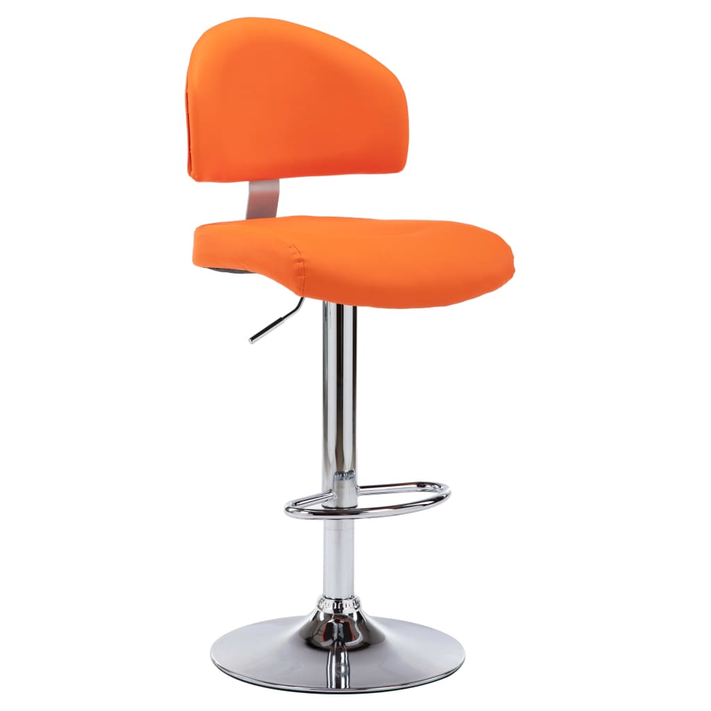 Bancos de bar 2 pcs couro artificial branco