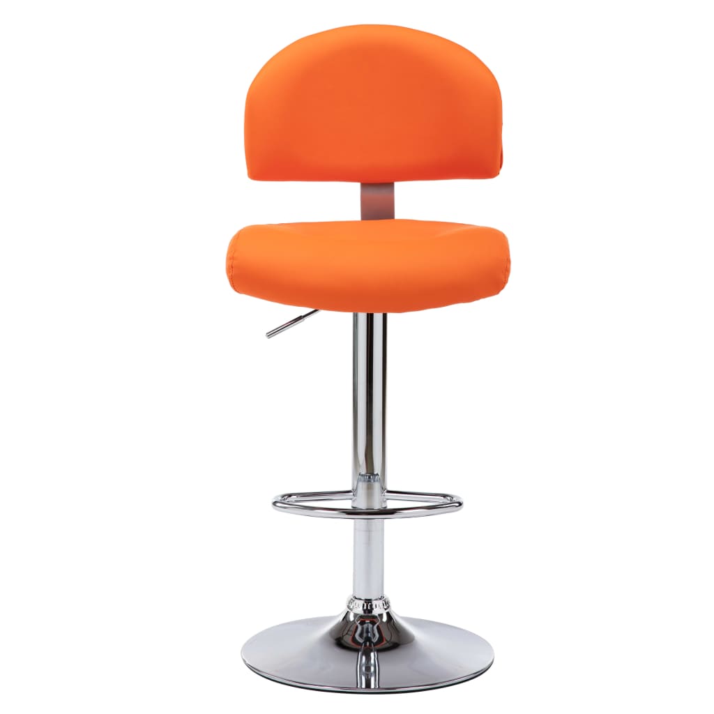 Bancos de bar 2 pcs couro artificial branco