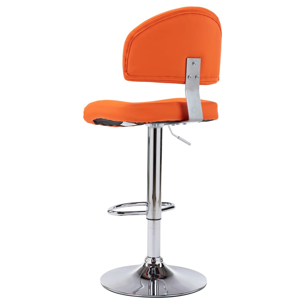 Bancos de bar 2 pcs couro artificial branco