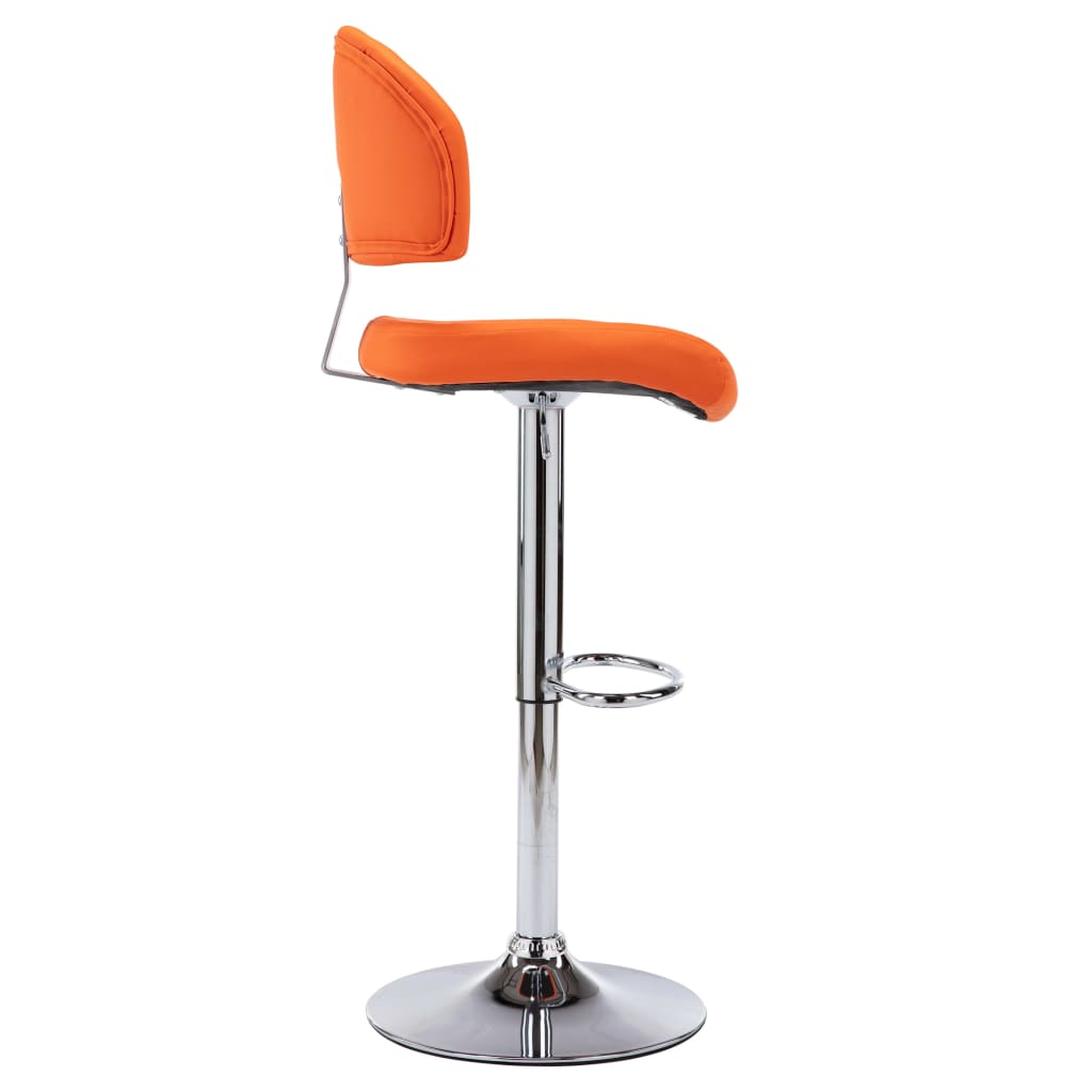 Bancos de bar 2 pcs couro artificial branco