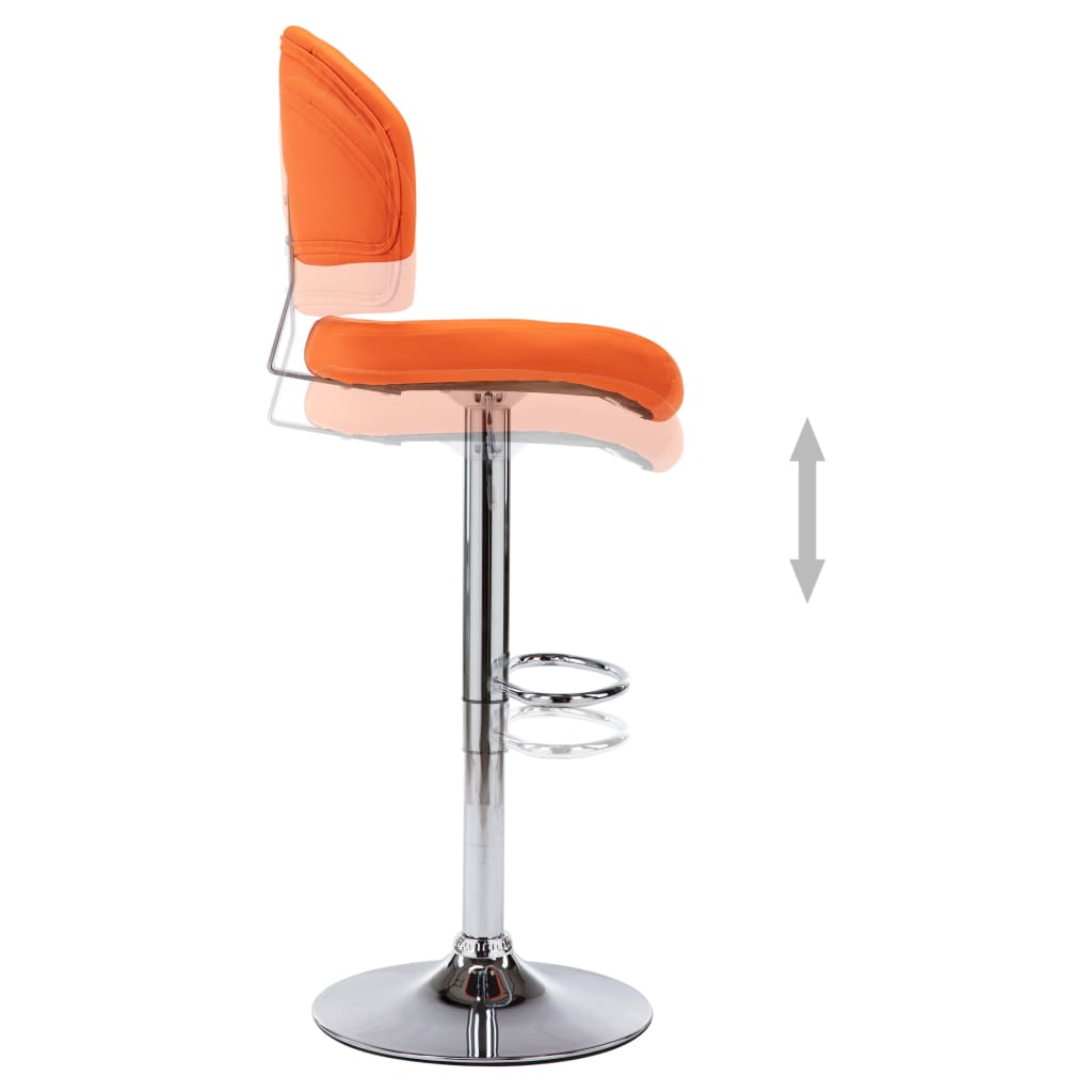 Bancos de bar 2 pcs couro artificial branco