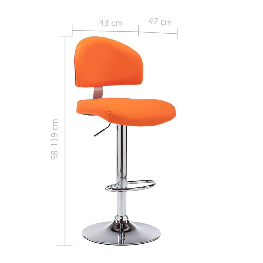Bancos de bar 2 pcs couro artificial branco