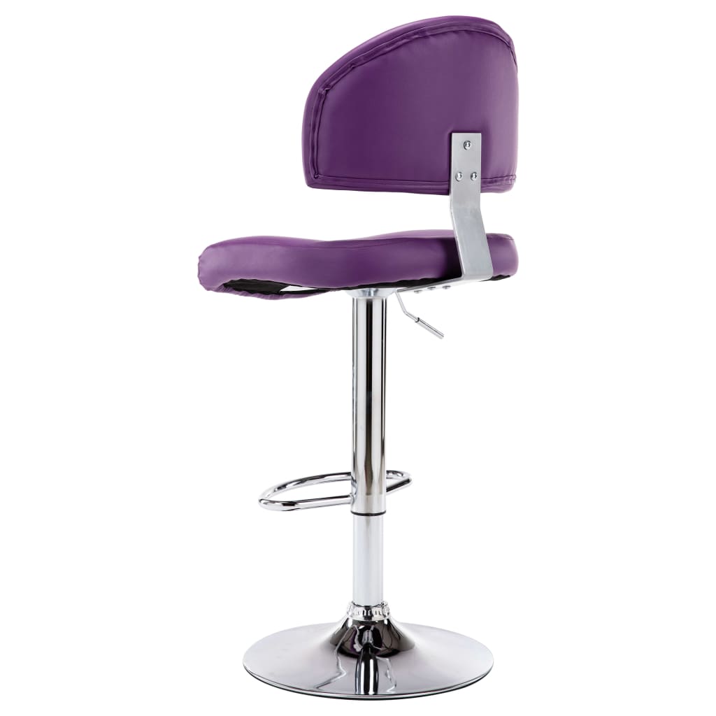Bancos de bar 2 pcs couro artificial branco