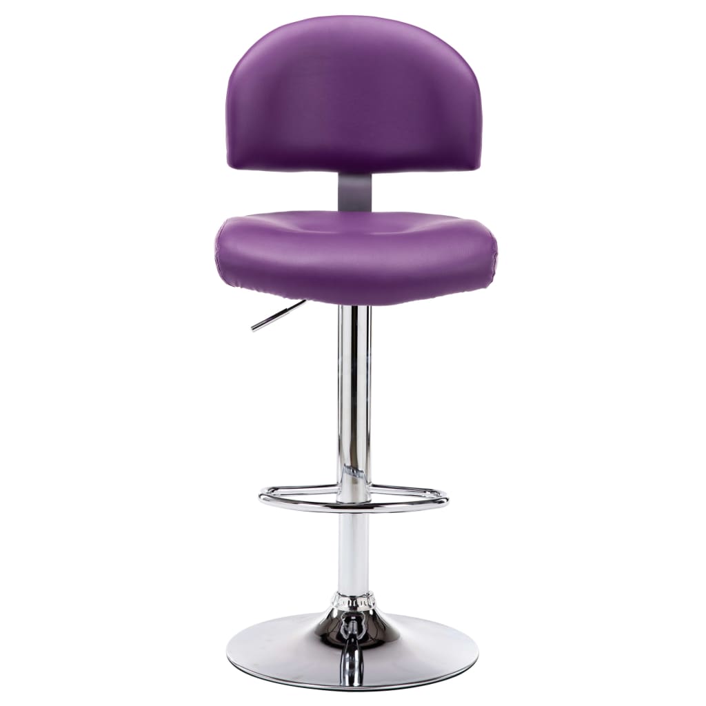 Bancos de bar 2 pcs couro artificial branco