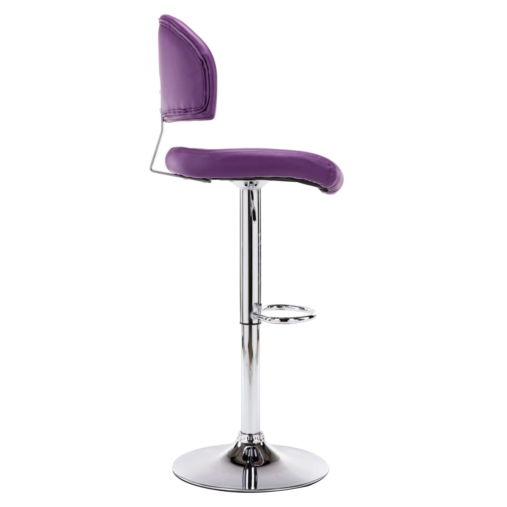 Bancos de bar 2 pcs couro artificial branco