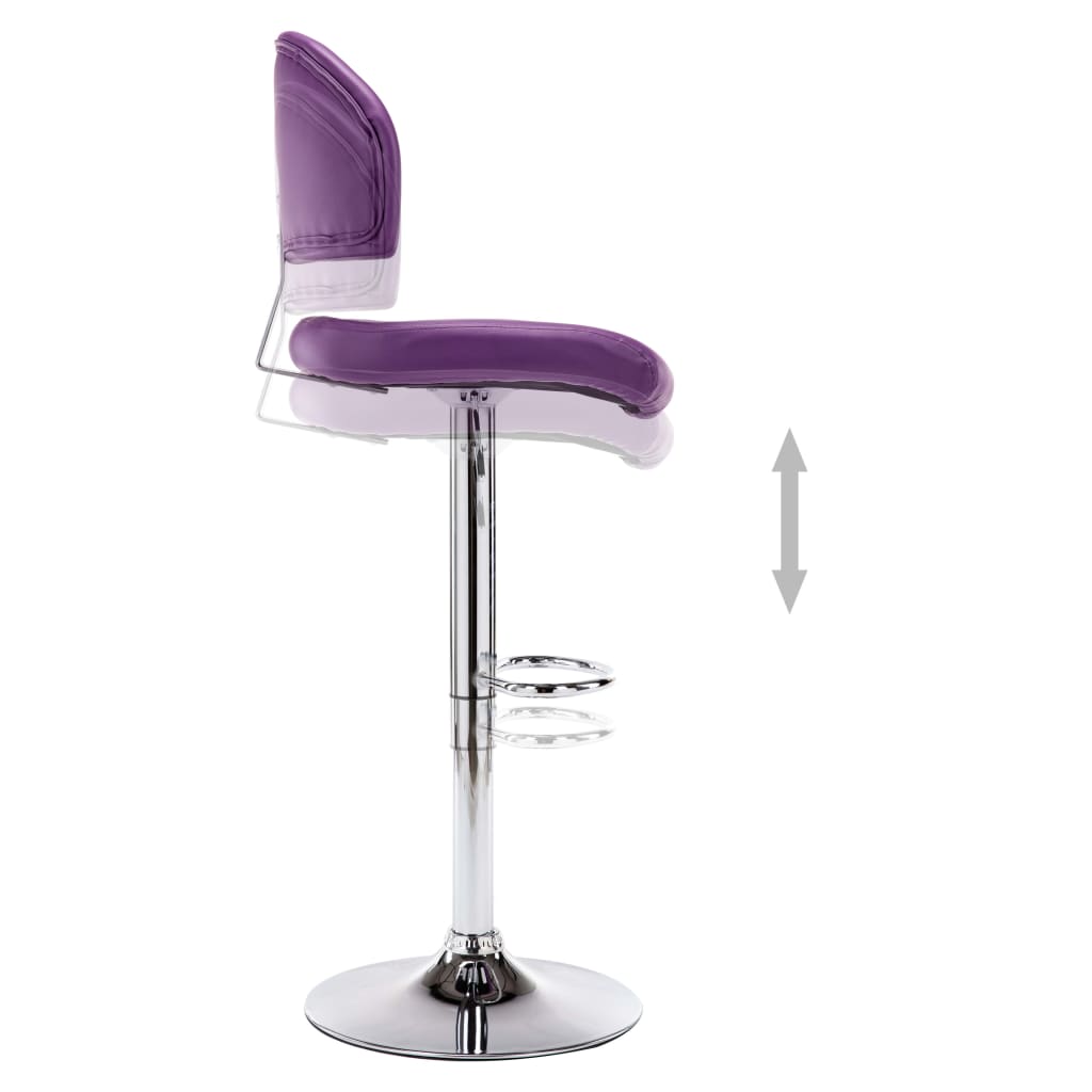 Bancos de bar 2 pcs couro artificial branco