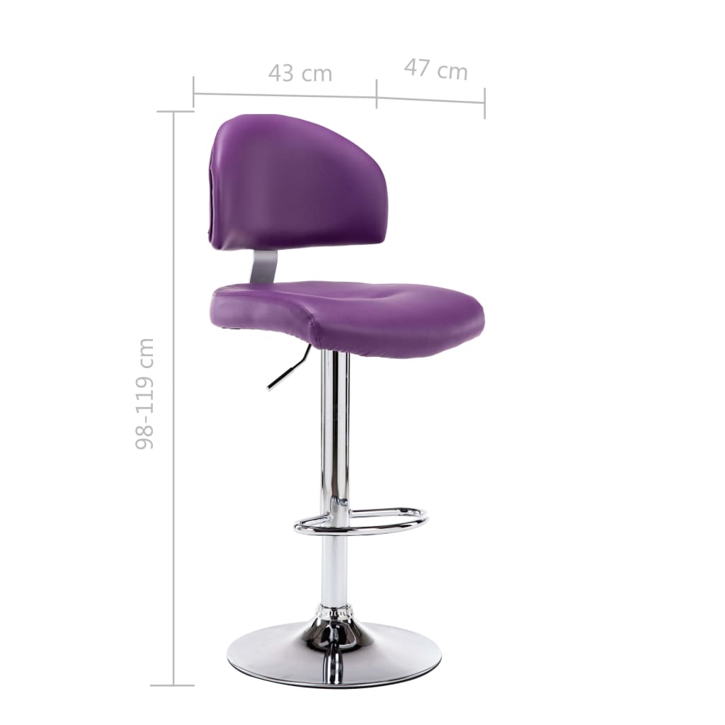 Bancos de bar 2 pcs couro artificial branco