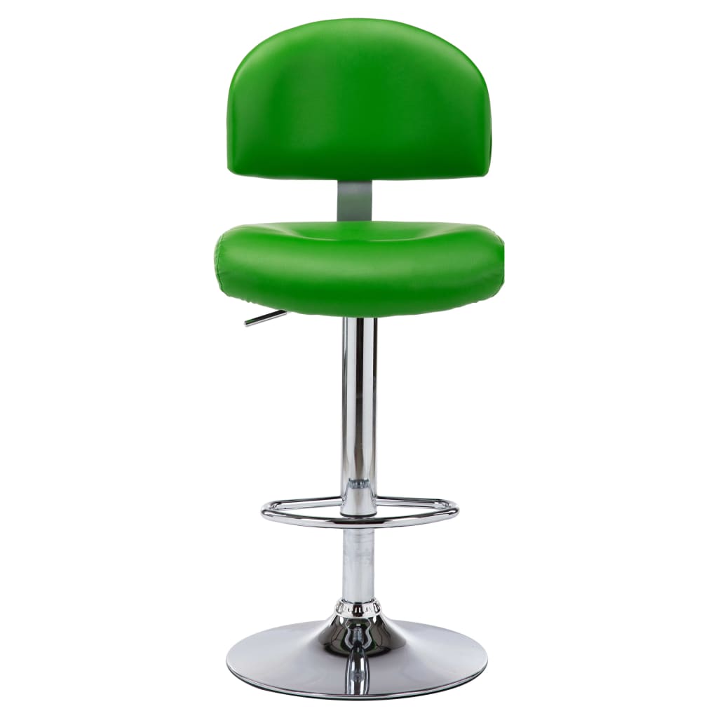 Bancos de bar 2 pcs couro artificial branco