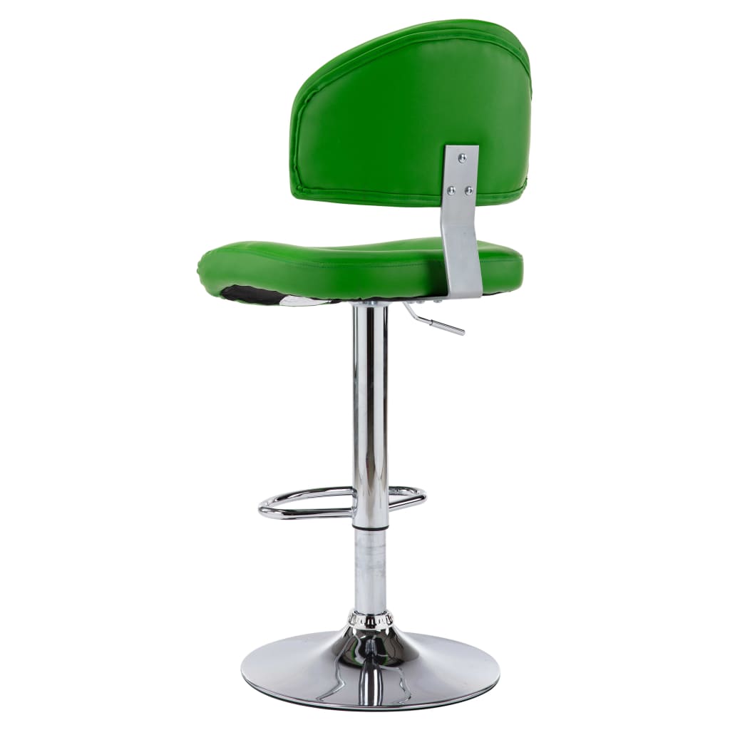 Bancos de bar 2 pcs couro artificial branco