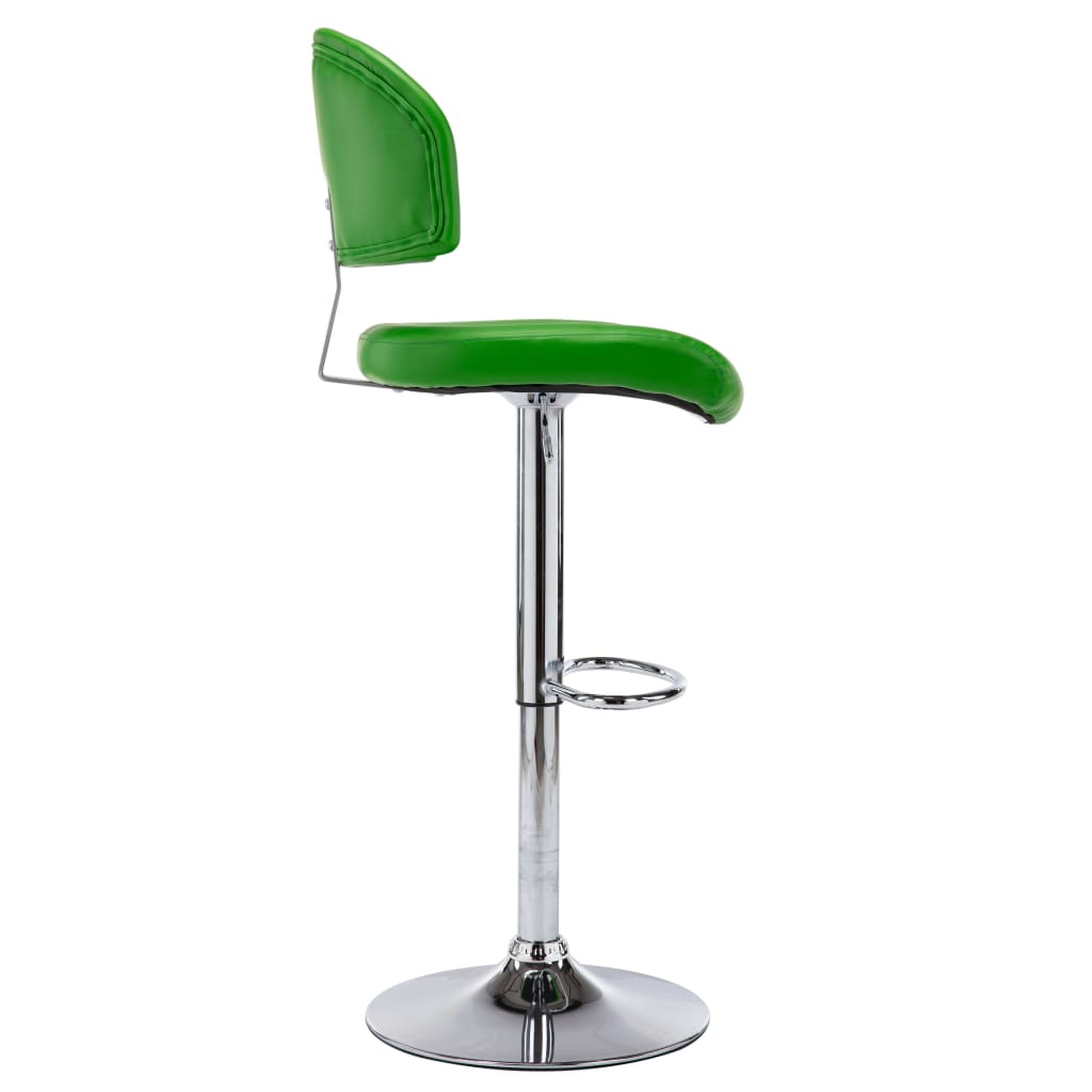 Bancos de bar 2 pcs couro artificial branco