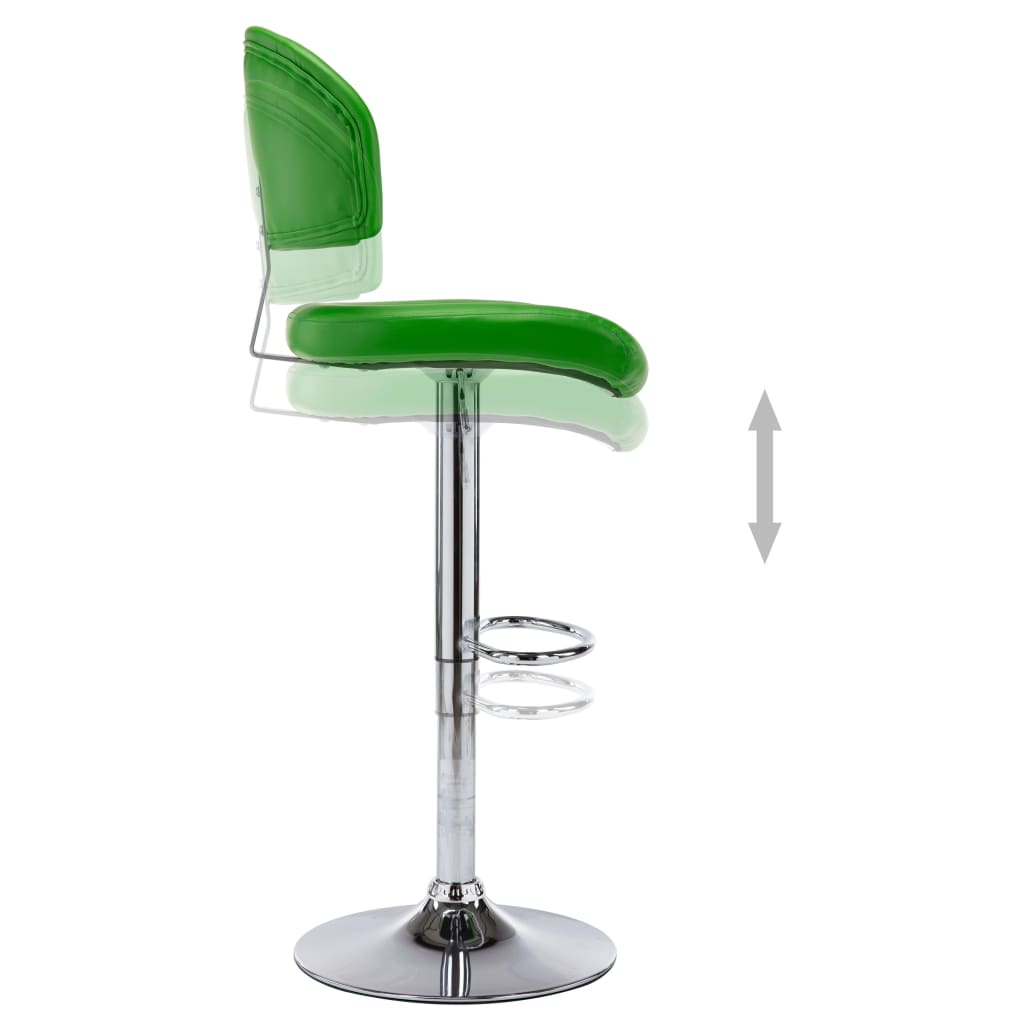 Bancos de bar 2 pcs couro artificial branco
