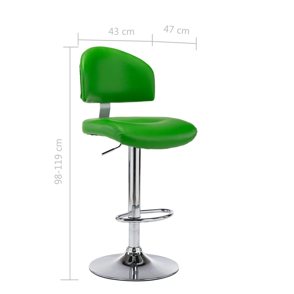 Bancos de bar 2 pcs couro artificial branco