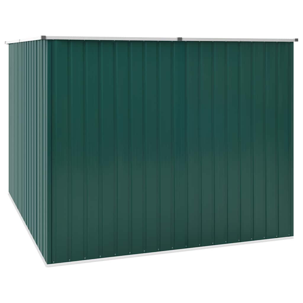 Abrigo de jardim 195x198x159 cm aço galvanizado verde