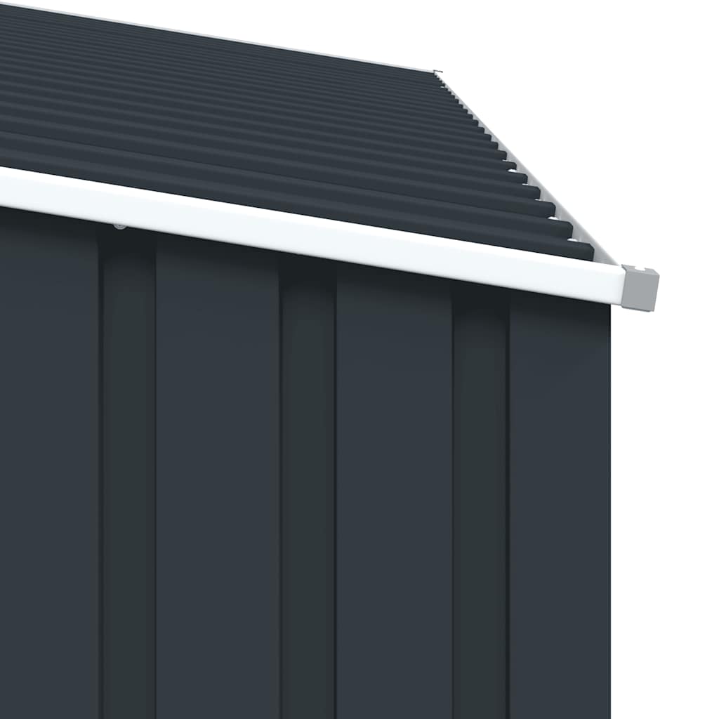 Abrigo de lenha jardim 245x98x159cm aço galvanizado antracite