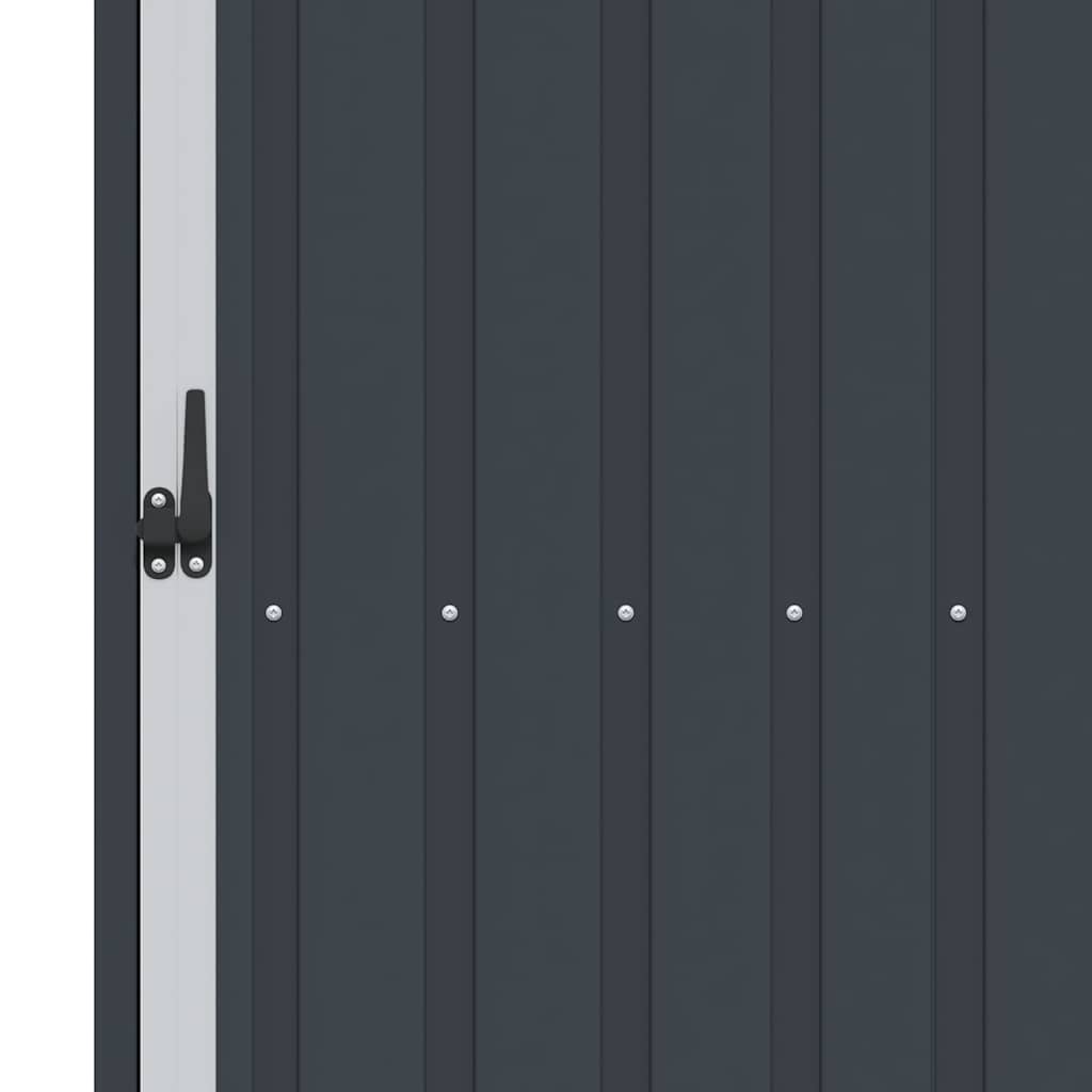 Abrigo de lenha jardim 245x98x159cm aço galvanizado antracite