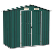 Abrigo de jardim 205x129x183 cm aço galvanizado verde
