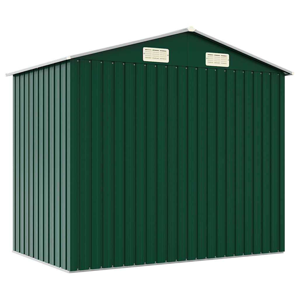 Abrigo de jardim 205x129x183 cm aço galvanizado verde